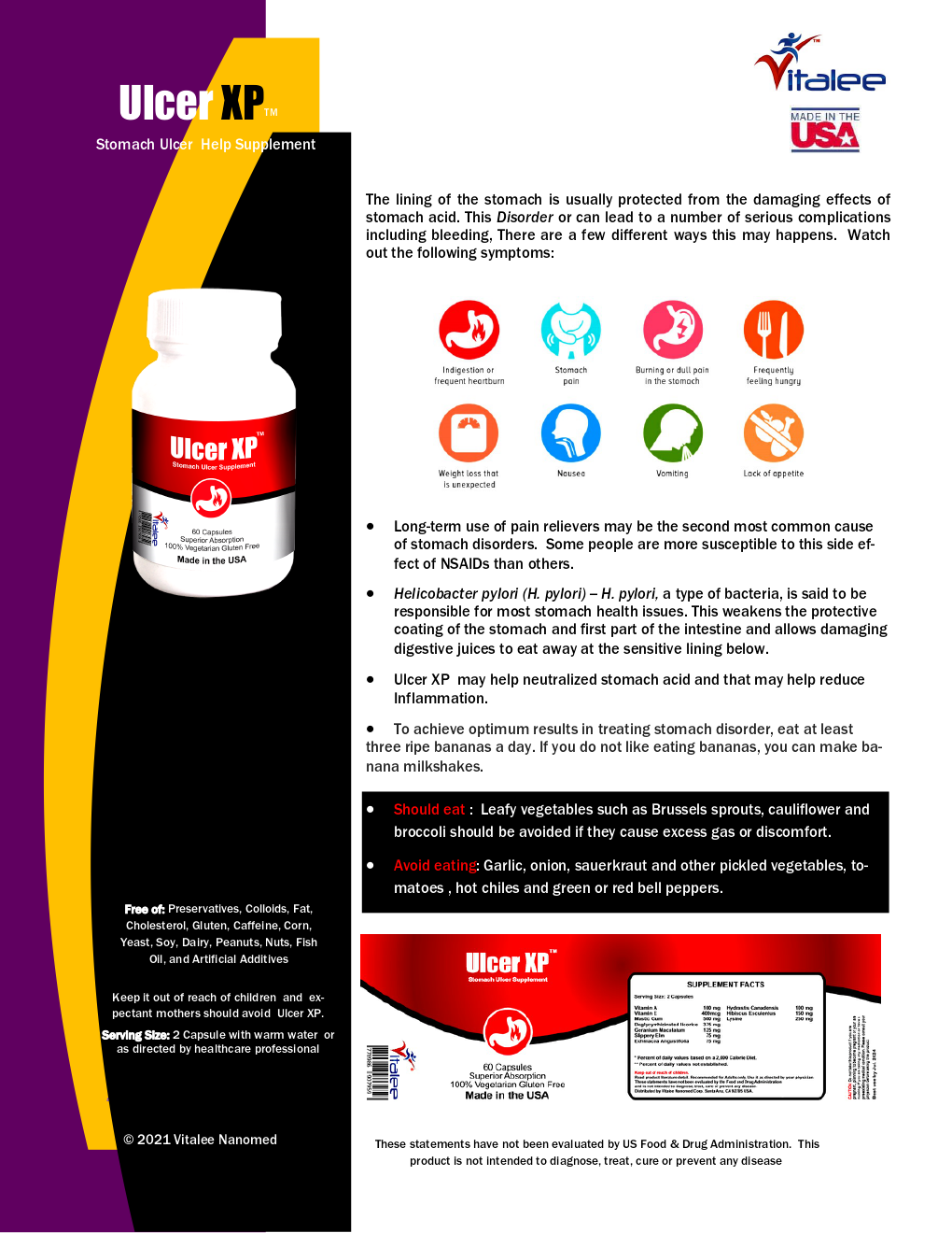 1064-Ulcer XP-Stomach UlcerPack (3X60)