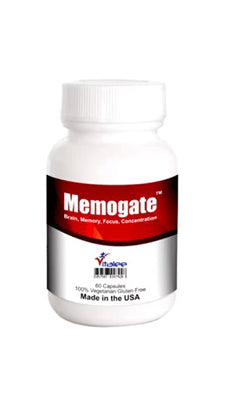 1020-Memogate- Memory, Brain Focus, Concentration, Cognitive Pack (3X60 cnt)