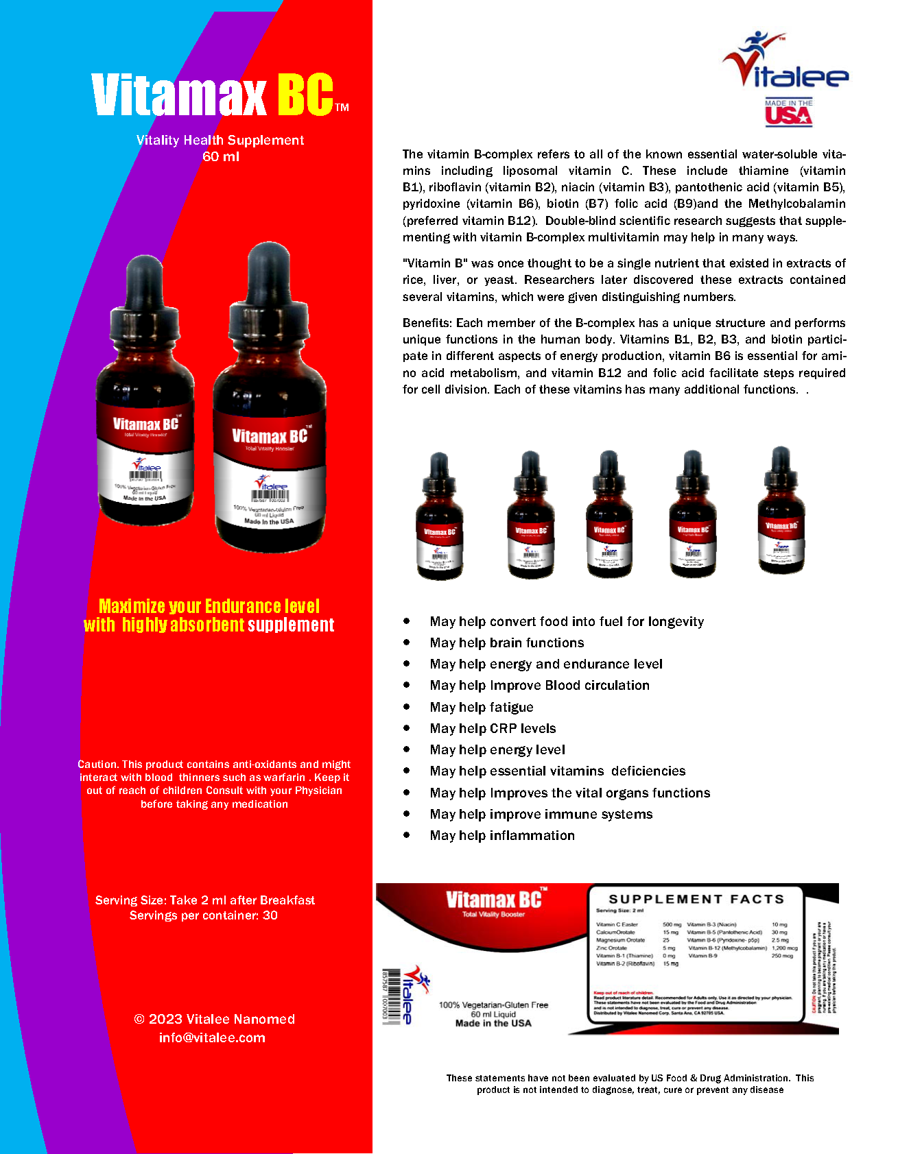 1179-Vitamax Liposomal Multivitamins and Minerals