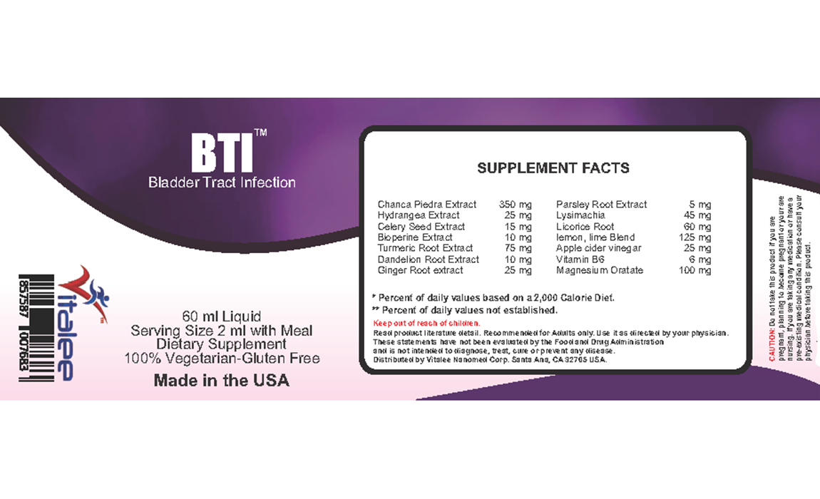 BTI-Bladder Tract Infection Economy Pack (3X60 ml)