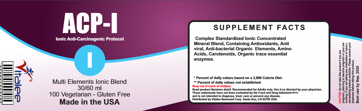 ACP-I Nano Ionic Multi Minerals and Vitamins Supplement for all ages(1, 60 ml)