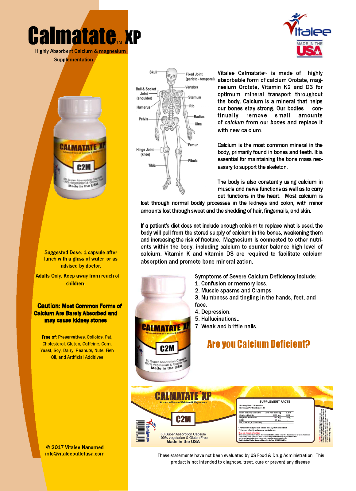 1052-Calmatate XP- Super Calcium (Capsule 60ct )