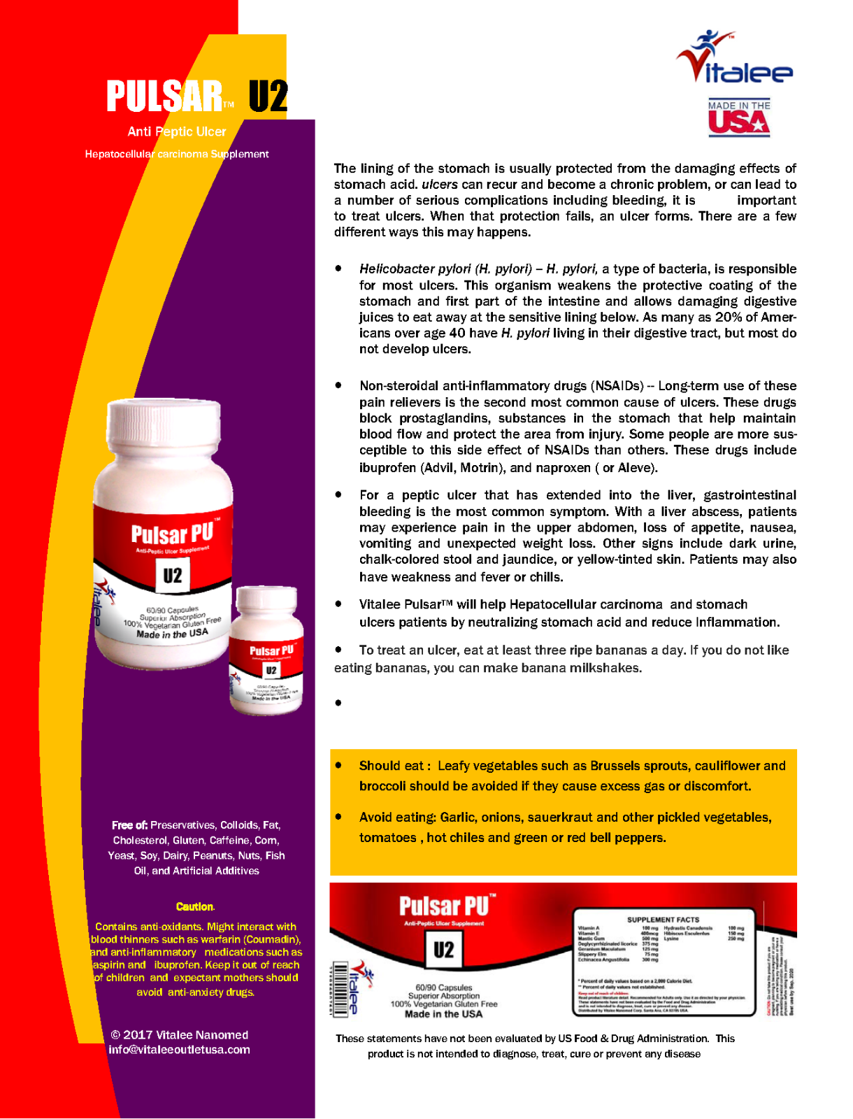 Pulsar PU- Anti-Hepatocellular Carcinoma Supplement-(Capsule 60ct)