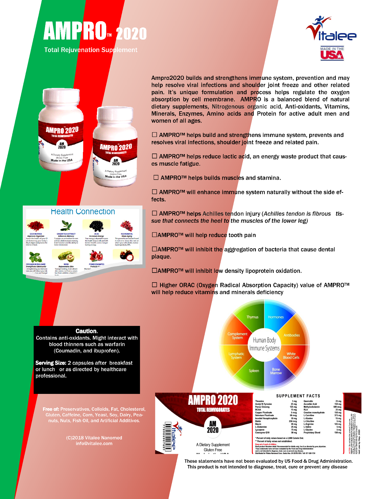 1040-Ampro XP Pre-Workout Super Energy-60 cnt