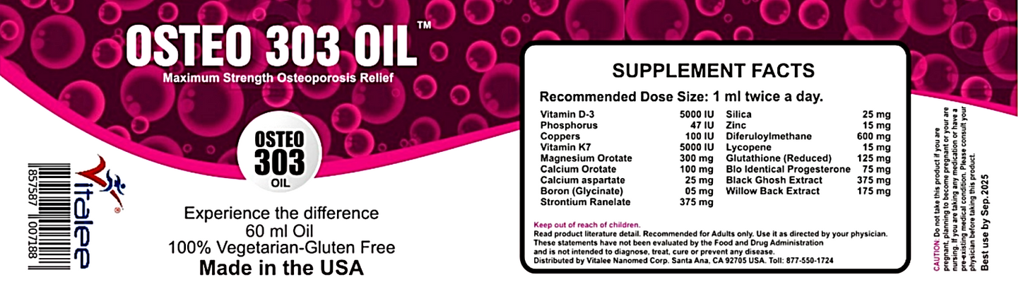 Osteo Arthritis Oil Economy Pack (3X60 ml)