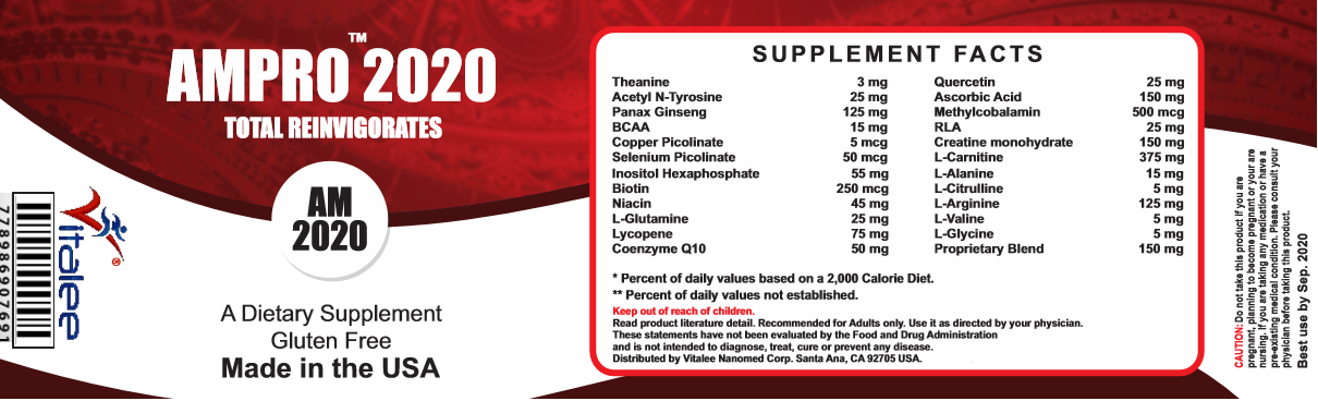 AMPRO 2020 For Athletic Performance and Endurance (Capsule 60ct)