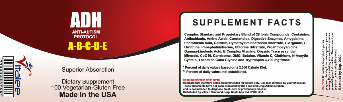 ADH-Autism & Attention Deficit Neuro disorder Pack (Caps 3X60)