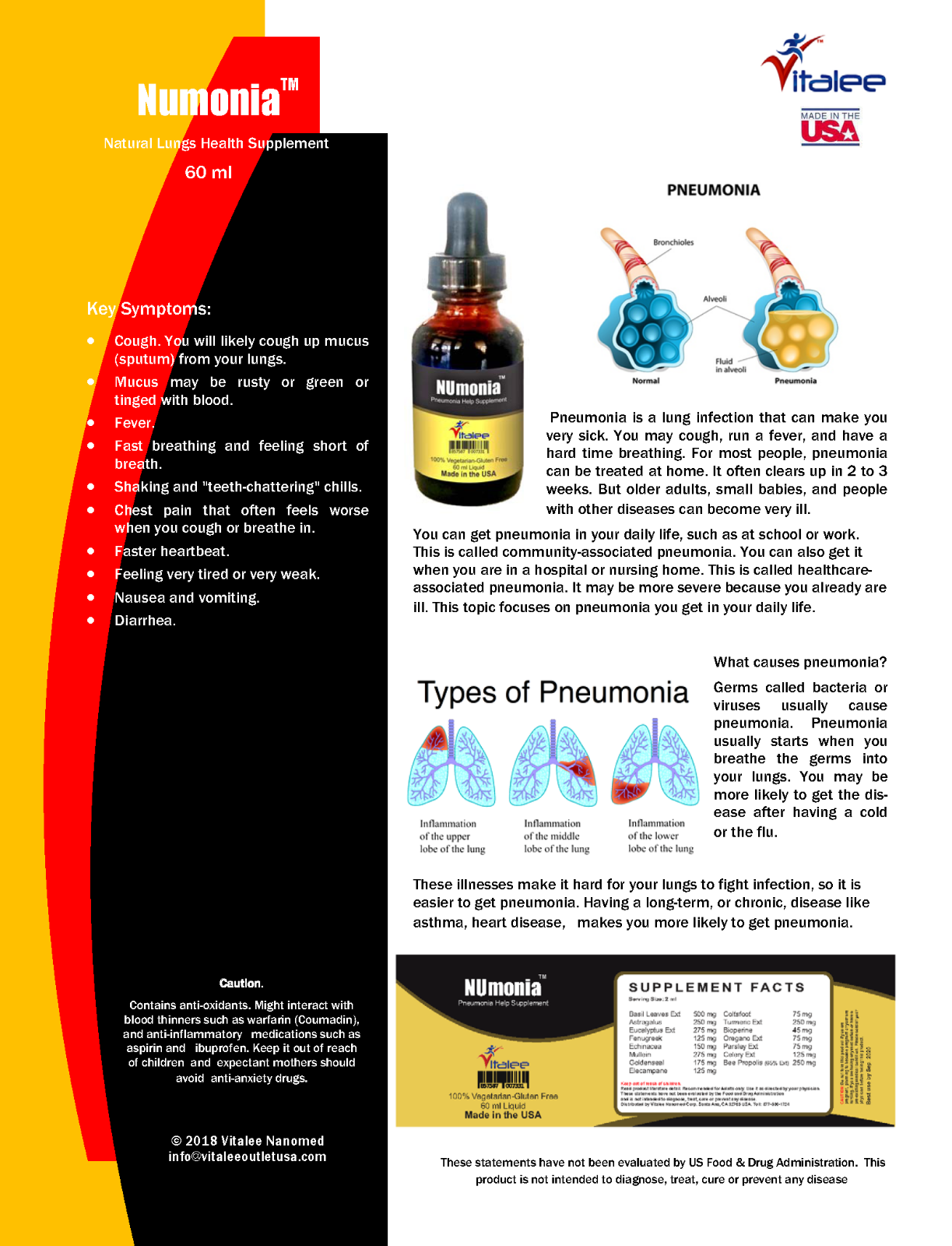 Numonia-Natural Pneumonia Lung Wellness(60 ml)