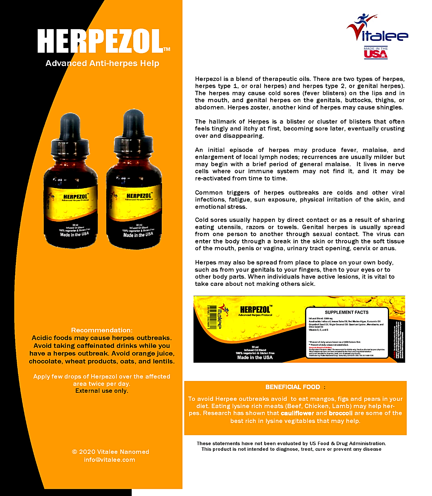 1119-Herpezol-Herpes Oil (1, 30 ml)