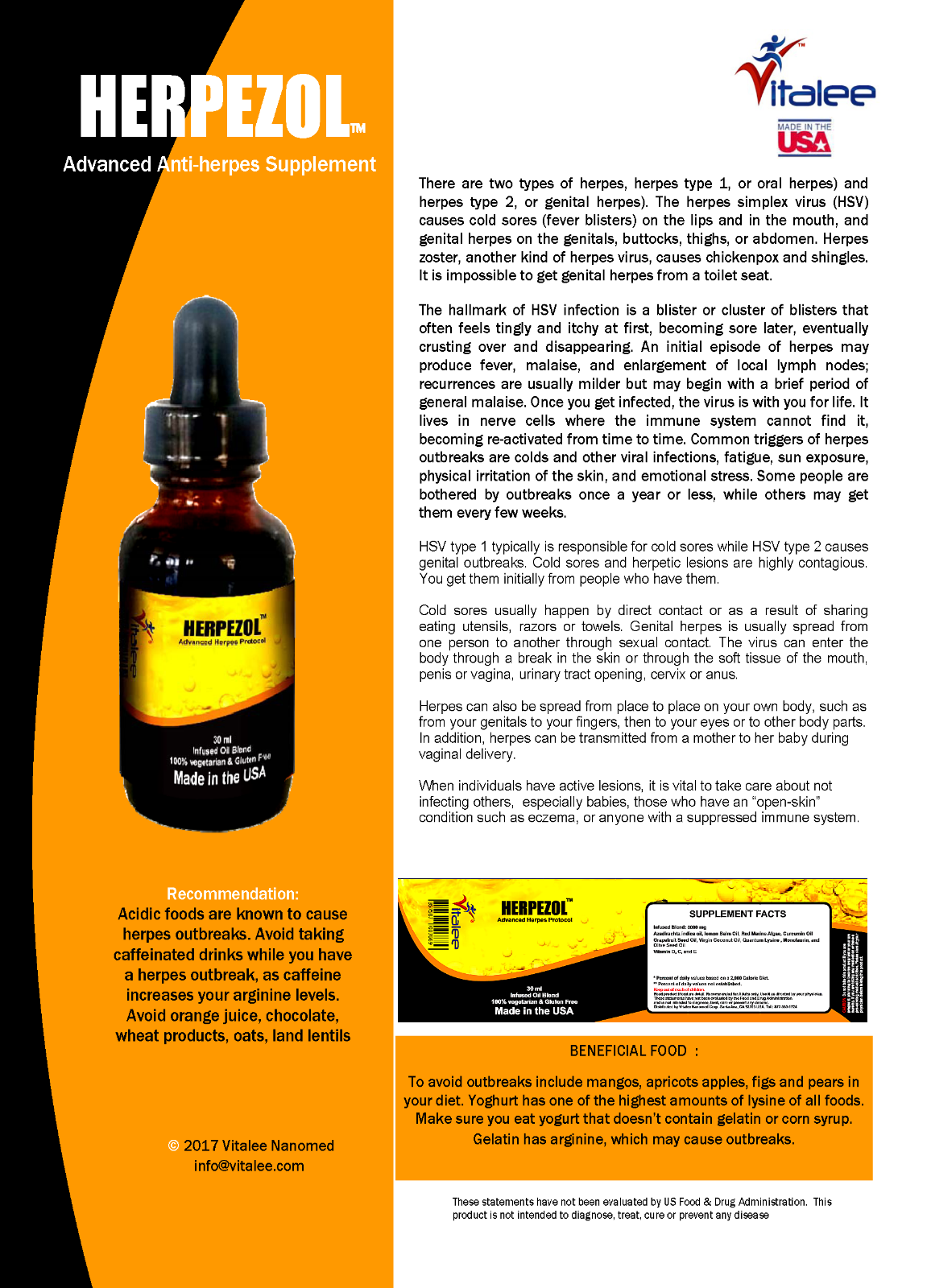 Herpezol-Herpes Oil (1, 30 ml)