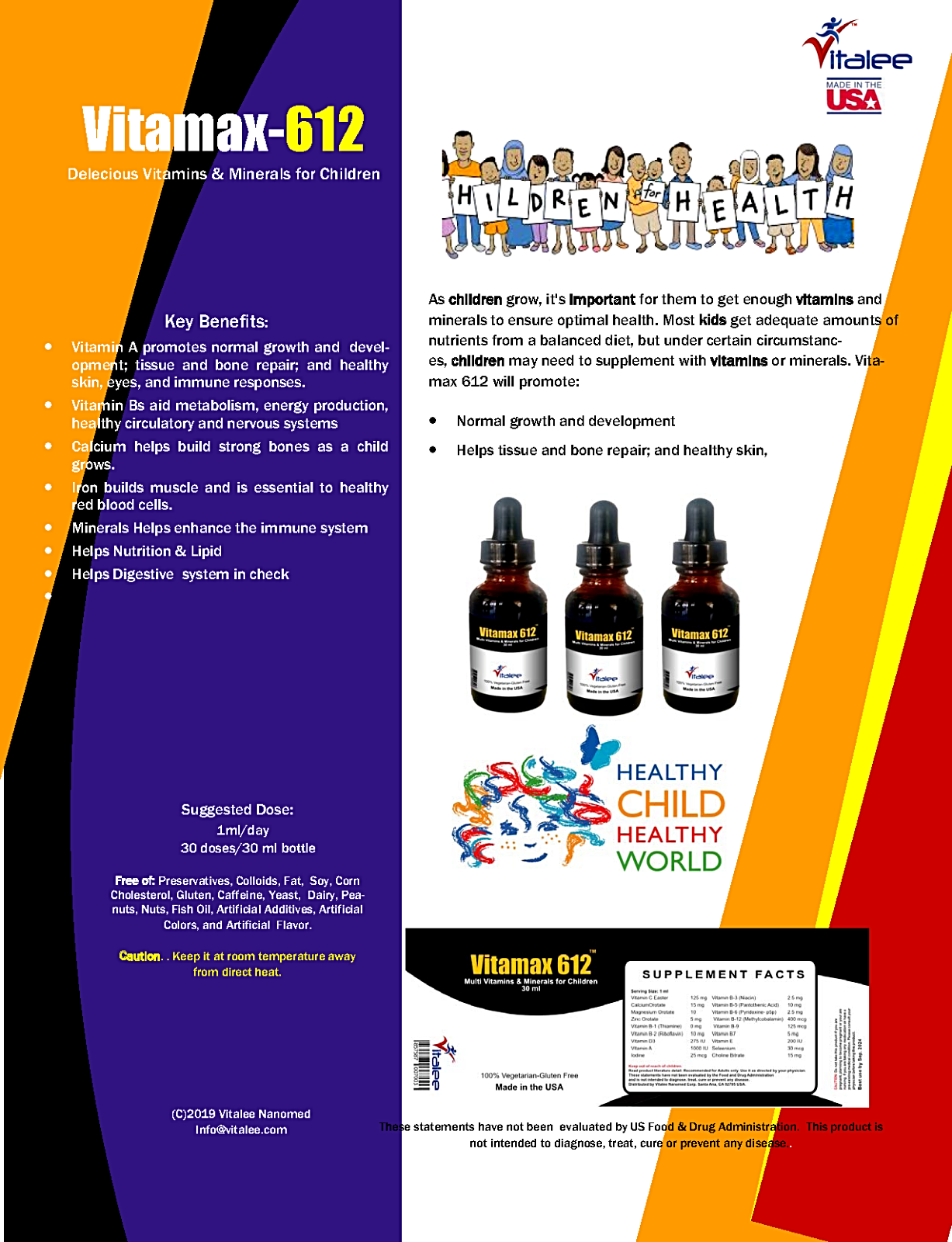 Vitamax 612-Multivitamin Minerals For Children