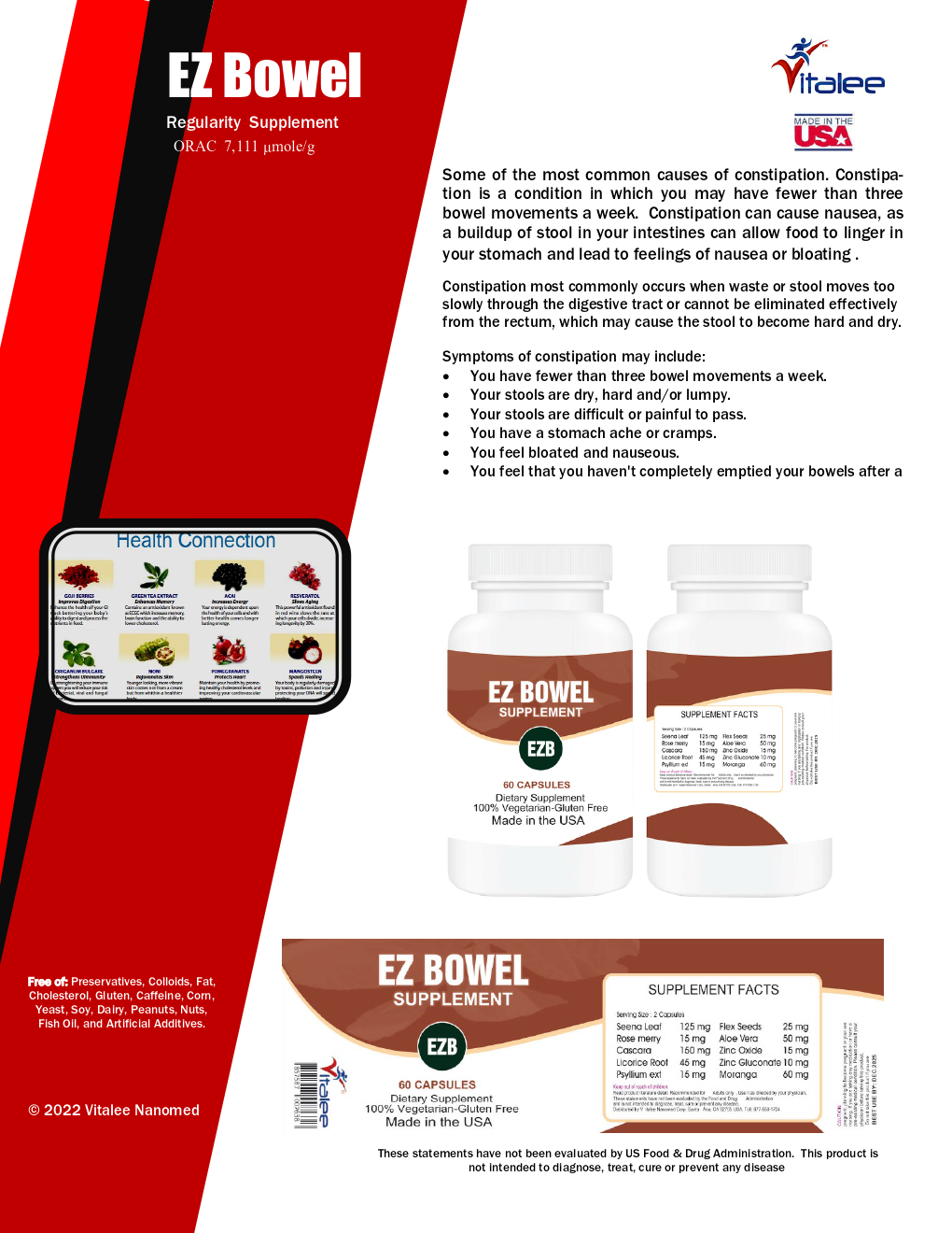 1163-EZ Bowel Stops Motion ( Capsule 60 ct)