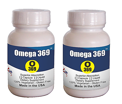 Omega369 Fuel 4 Brain ensuring balanced EPA, DHA and GLA (Softgel 30ctX2 bottle)