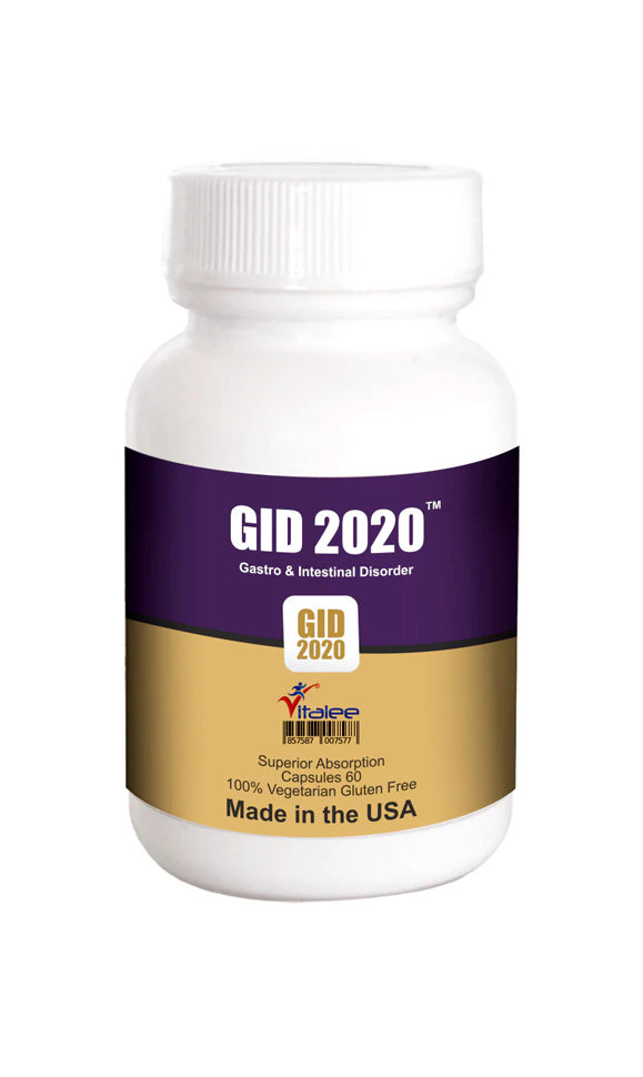 GID 2020-Gastrointestinal Disorder- Helps Bloating, Heartburn/GERD (3X 60ct)