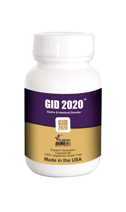 GID 2020-Gastrointestinal Disorder- Helps Bloating, Heartburn/GERD (3X 60ct)