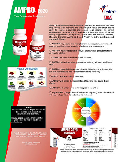 AMPRO 2020 For Athletic Performance and Endurance (Capsule 60ct)