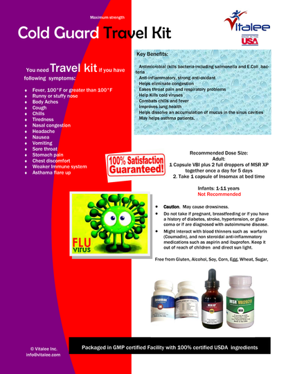 1010-Cold Guard-Family Travel Lungs Wellness Kit ( 3X30 cnt Plus)