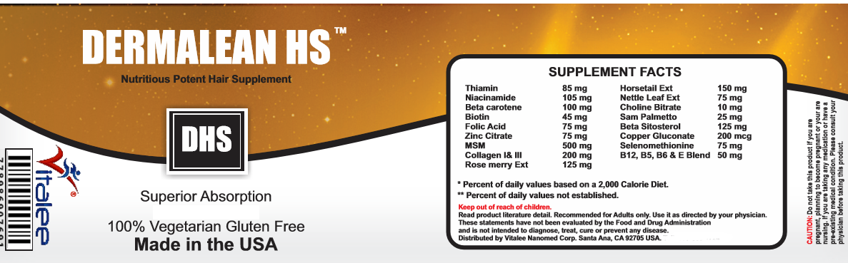 1100-Dermalean HS-Hair Oil Plus Capsule combo Packt(Capsule 60)