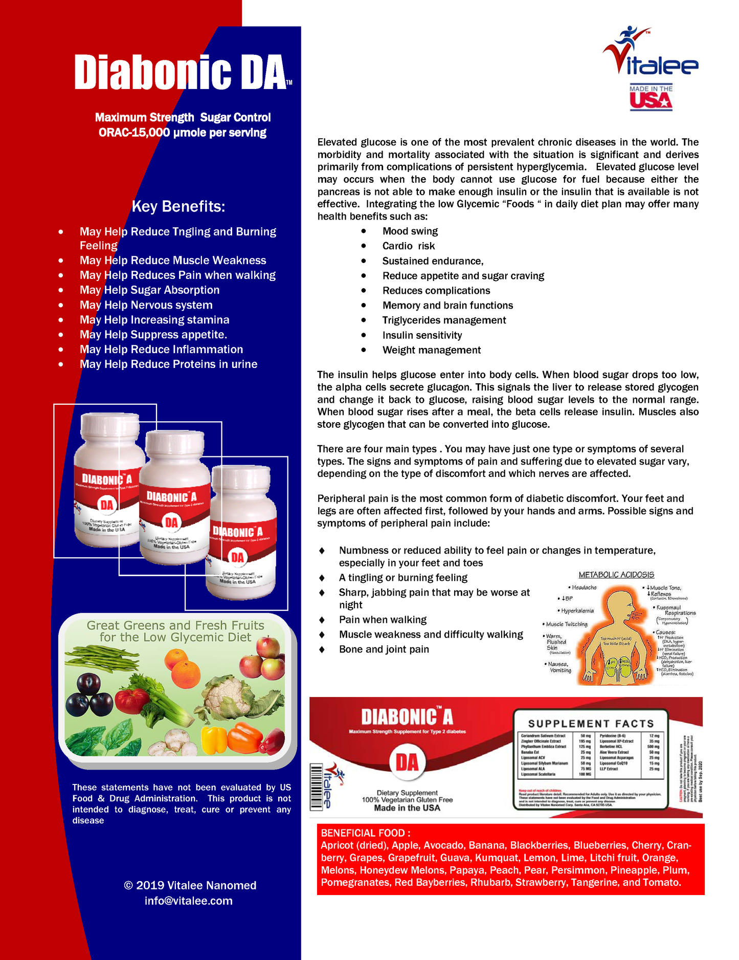 1105-Diabonic DA-Type 2 Glucose Management Naturally (Capsule 60ct)