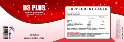 Vitamin D3 Plus (60 Softgel)