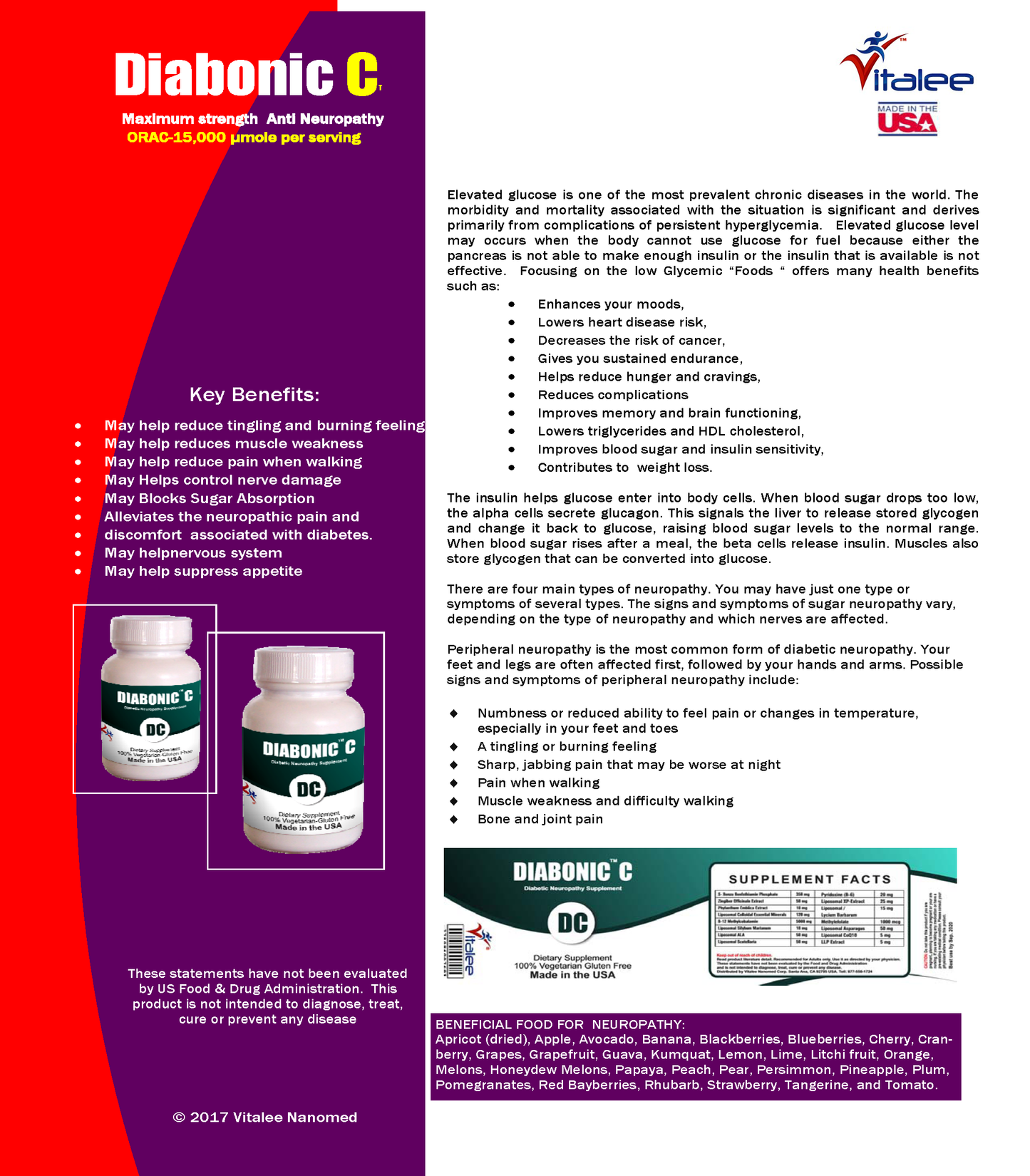 1106-Diabonic DC-Type 2 Glucose Management Naturally (Capsule 60ct)