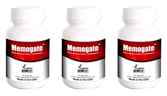 1020-Memogate- Memory, Brain Focus, Concentration, Cognitive Pack (3X60 cnt)