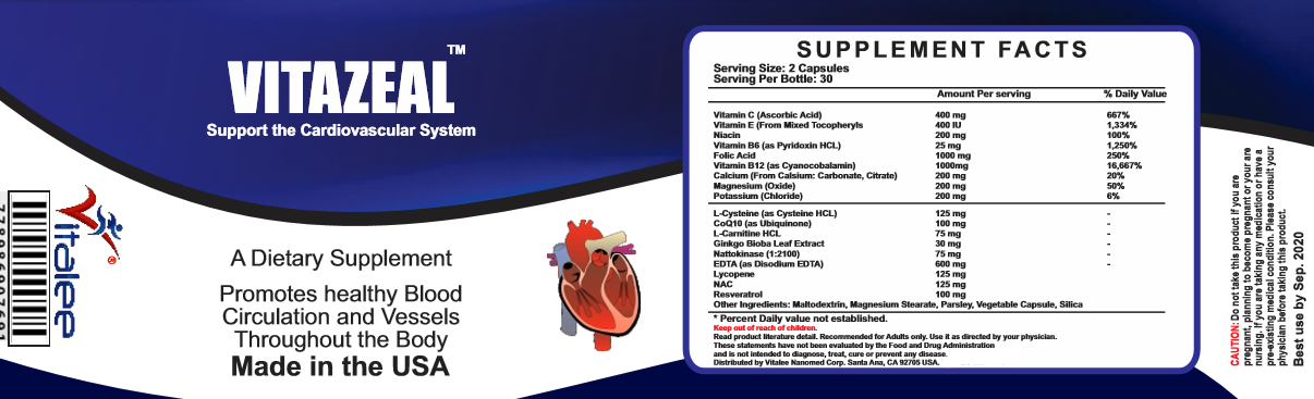 1190-Vitazeal-Cardiovascular fitness Pack (3X60ct)