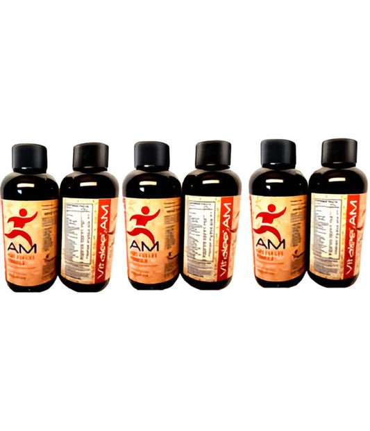 1039-Vitalee AM , Energy Booster Economy Pack. ( 6 bottles, 120 ml liquid )