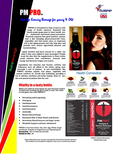 PMPRO Ant-Ftty Liver Reinvigorating Evening Beverage (Liquid 120 ml)