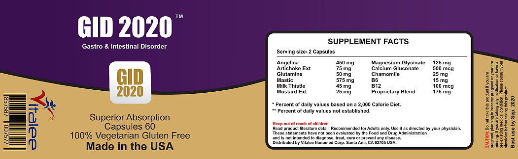 GID 2020-Gastrointestinal Disorder( 60ct)