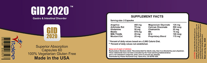 GID 2020-Gastrointestinal Disorder( 60ct)