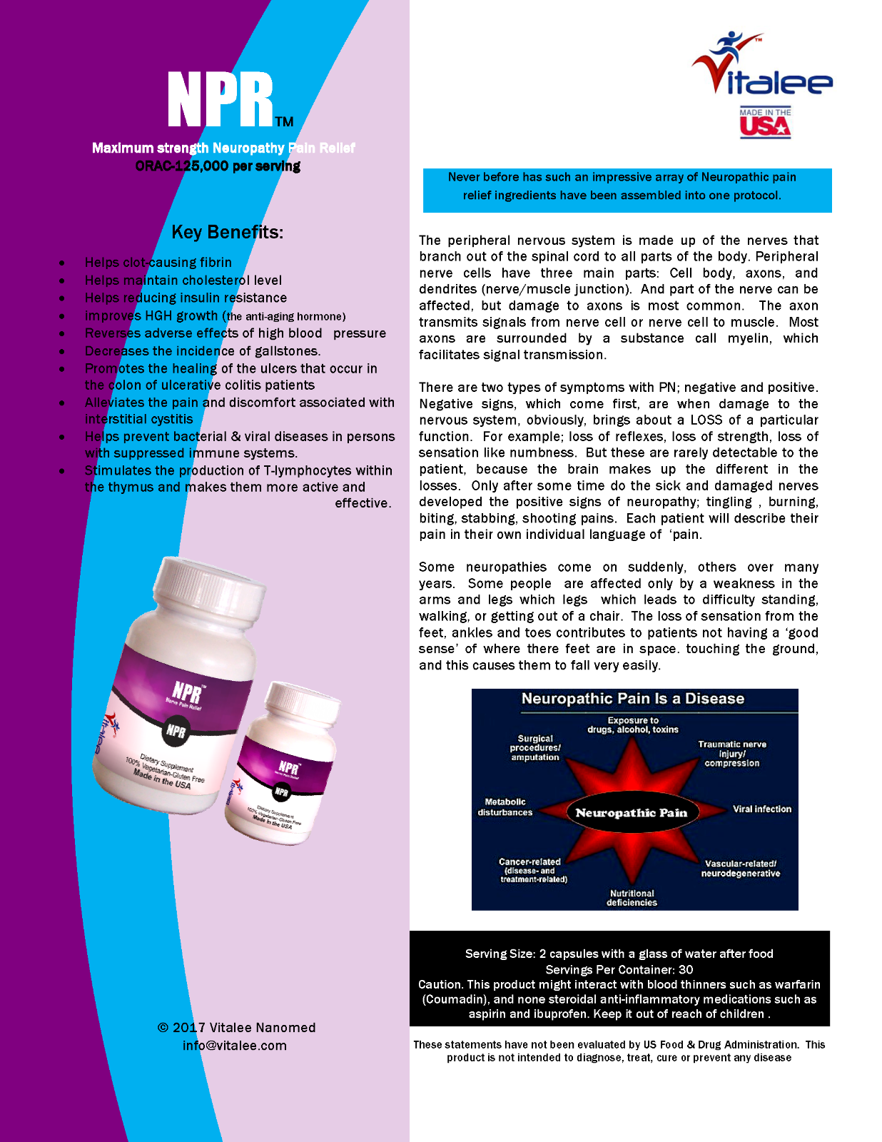 NPR Nerve Pain & Inflammation Relief (Caps 60ct)