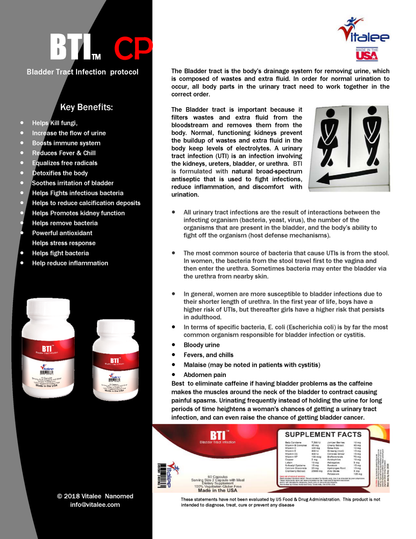 BTI-Bladder Tract Infection Protocol (Capsule 60ct)