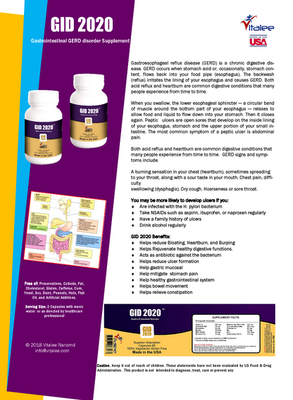 GID 2020-Gastrointestinal Disorder( 60ct)