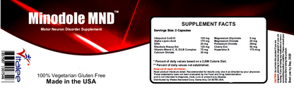 Minodole MND Motor Neuron Disorder Nervous System Relief Supplement (Caps 30 ct)