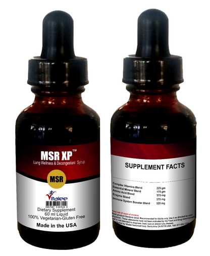 MSR XP-Super Strength Expectorant, Decongestant & Asthma Helper(60 ml, 1 bottle)