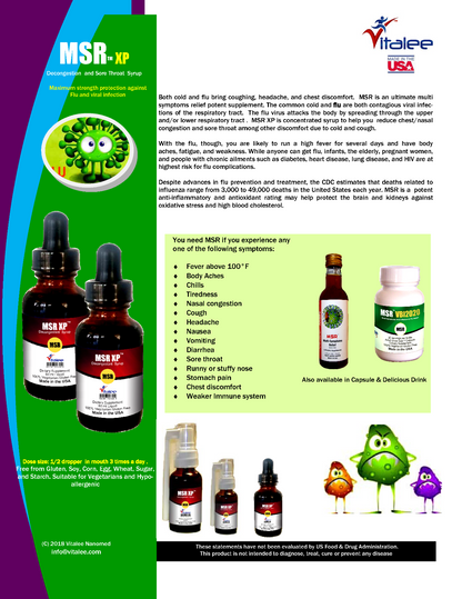 MSR XP-Super Strength Expectorant, Decongestant & Asthma Helper(60 ml, 1 bottle)