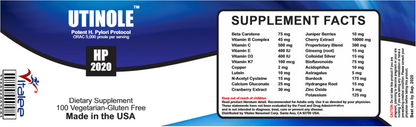 Utinole HP 2020- Potent Helicobacter Pylori Supplement ( 60ct)