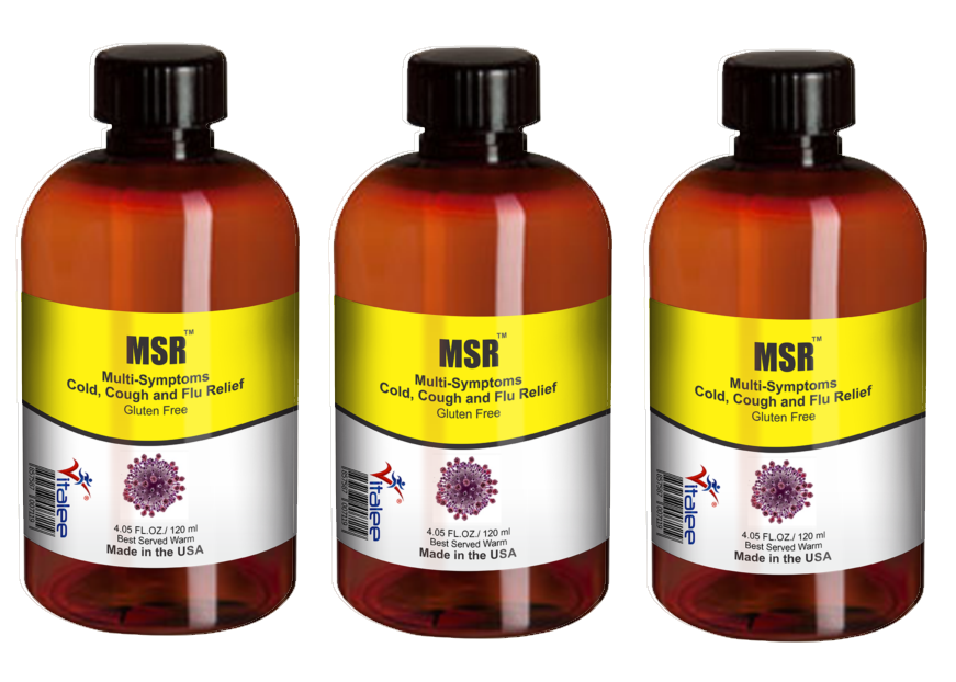 MSR-Economy Pack-Cold, Flu,Throat Infection Rapid Relief (3 Bottles 120 ml)