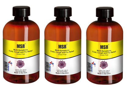 MSR-Economy Pack-Cold, Flu,Throat Infection Rapid Relief (3 Bottles 120 ml)