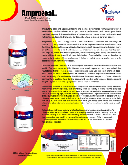 Amprozeal- Memory Decline Supplement (Capsule 60ct)