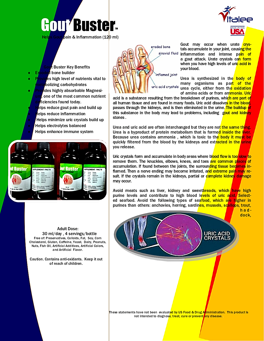 Gout Buster Liquid economy Pack- Faster Relief (4 Bottles 120 ml)