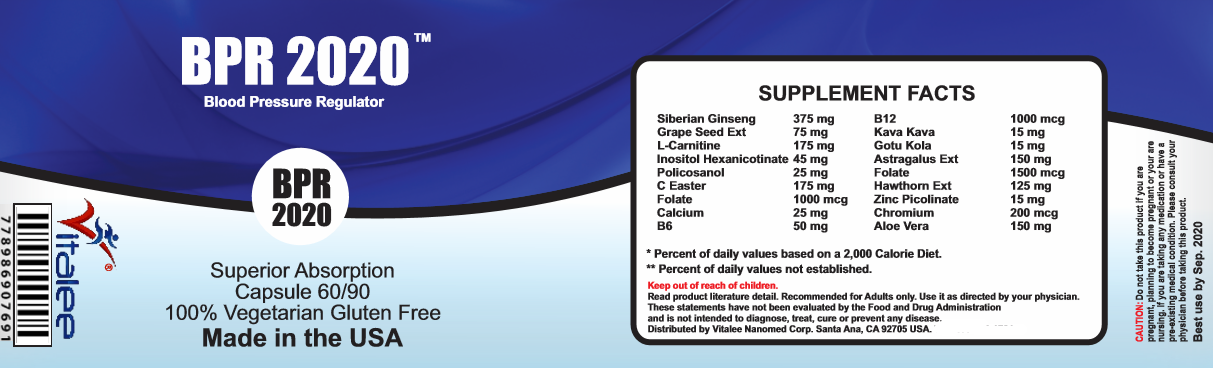 BPR-2020 Blood Pressure Economy Pack (3 bottles- 60 Capsules)