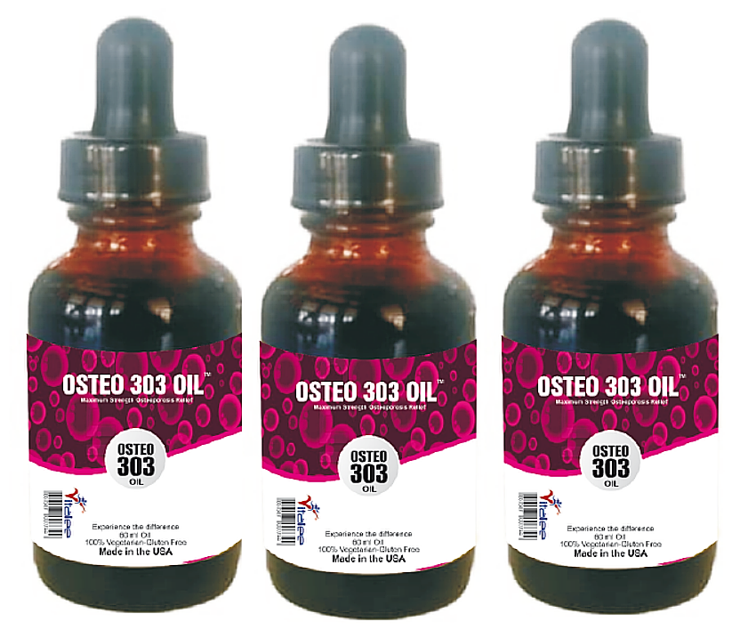 Osteo 303 Oil-Osteoporosis, Arthritis, Osteopenia Oil Economy Pack (3X60 ml)