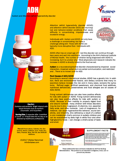 ADH-Autism & Attention Deficit Neuro disorder Pack (Caps 3X60)