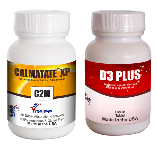 1081-Bone Combo Pack-Vitamin D3 Plus & Calmatate XP (2x60ct )