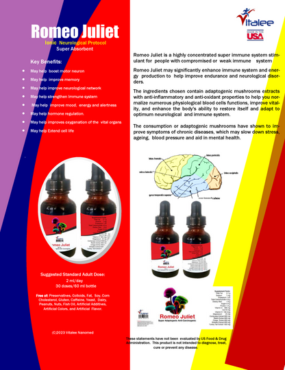 Romeo Juliet- Super Ionic Healthy Immune System Protocol (60 ml)