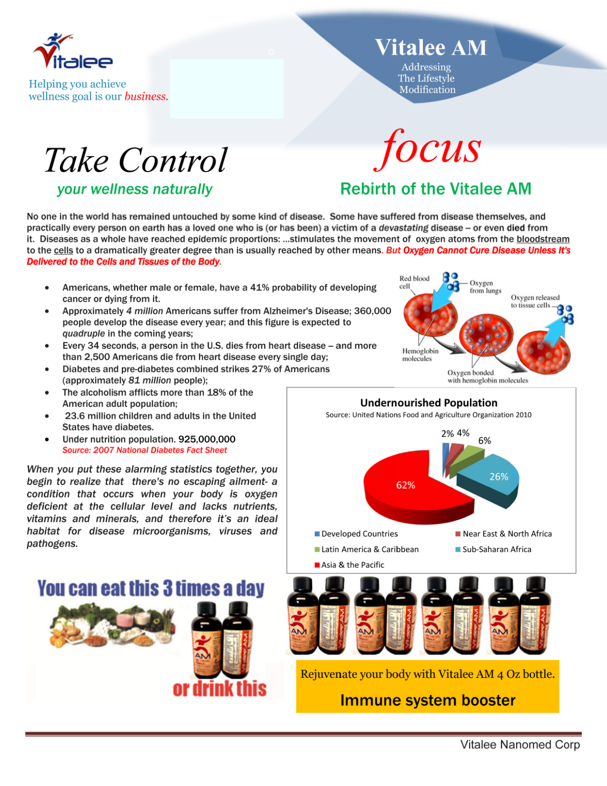 Vitalee AM , Immune System Booster. ( 1 bottle, 120 ml liquid )