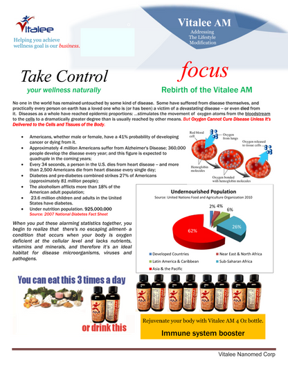 Vitalee AM , Immune System Booster. ( 1 bottle, 120 ml liquid )