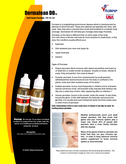 Dermalean DO- Anti Facial Psoriasis Oil 15 ml